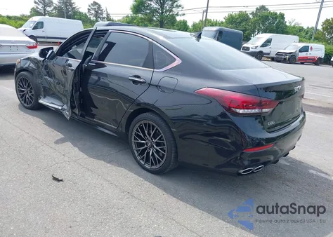 2018 Genesis G80 3.3T Sport z USA, uszkodzony, nr VIN KMHGN4JB5JU241632